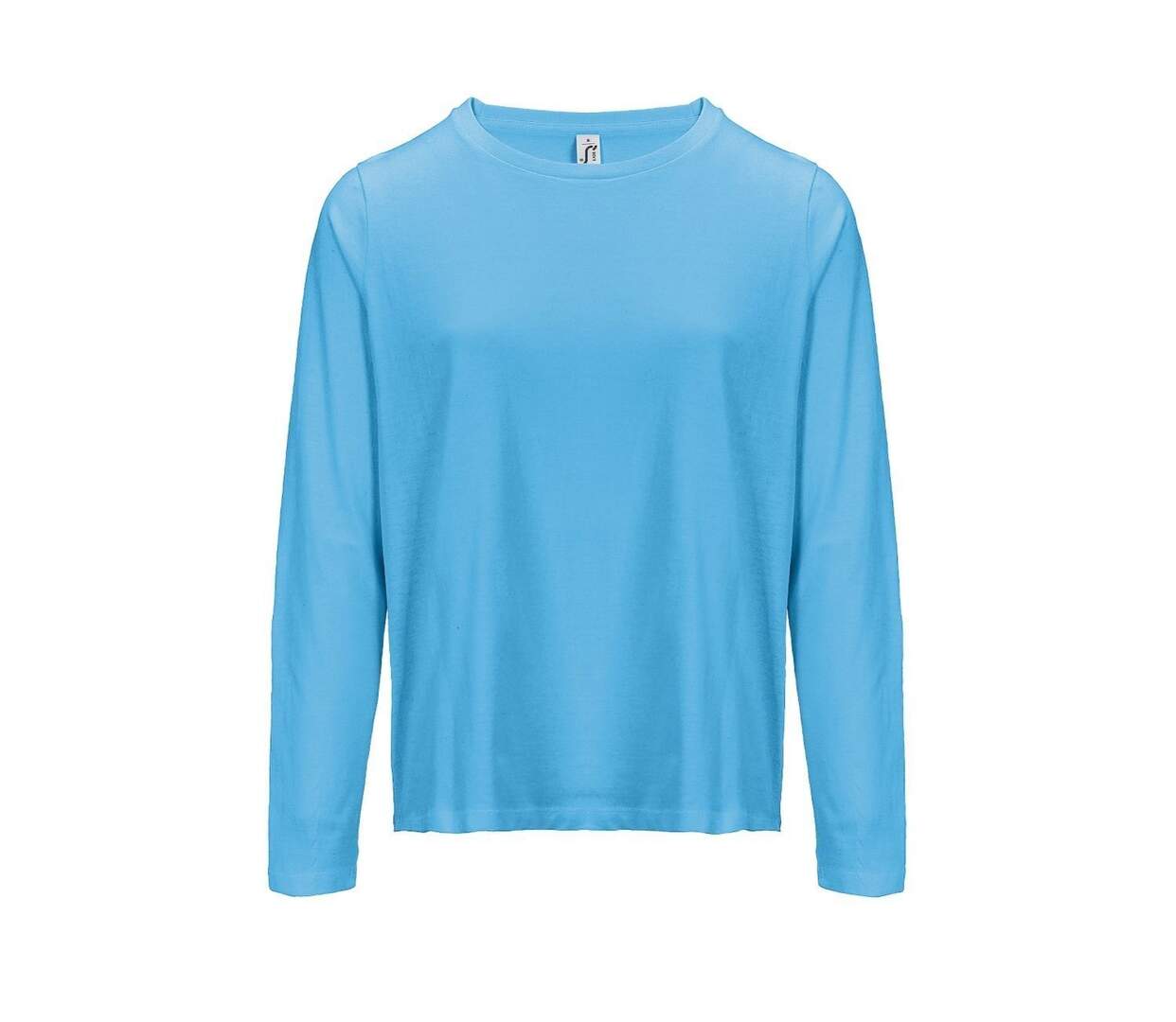 T-shirt manches longues FEMME - 04443 - bleu aqua-2