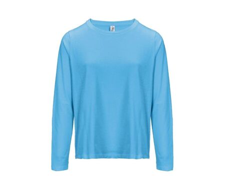 T-shirt manches longues FEMME - 04443 - bleu aqua