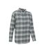 Womens/ladies Balsam Brushed Flannel Longline Shirt Dark Green Mountain Warehouse-4
