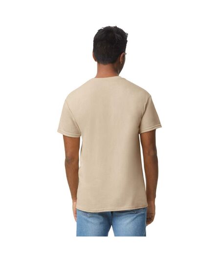 Mens plain lightweight t-shirt sand Gildan