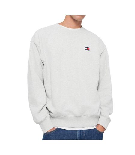 Sweat gris homme tommy hilfiger badges