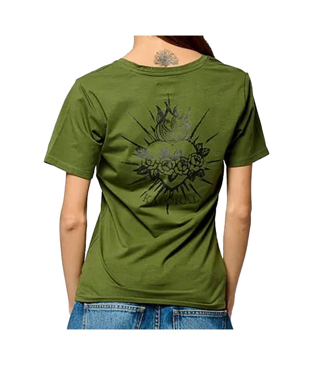 T-Shirt kaki femme kaporal valm - l-2