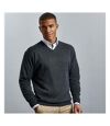Russell Collection Mens Crew Neck Knitted Pullover Sweatshirt (French Navy) - UTRW6079