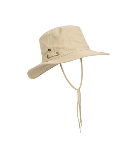 Mountain Warehouse Mens Irwin Water Resistant Travel Hat (Beige) - UTMW584