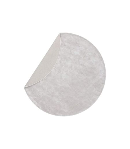 Tapis Déco Rond Indra 200cm Argent