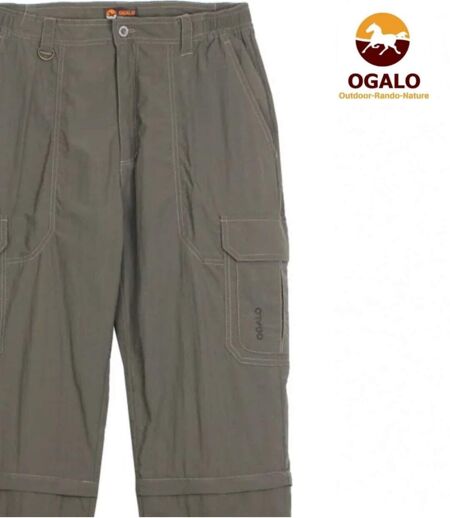 OGALO SE1142 — Pantalon modulable marron : praticité et légèreté 2-en-1