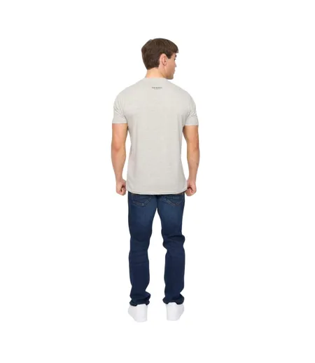 Mens Moules T-shirt Grey Marl Crosshatch