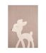 Tapis enfant tissé motif animaux BAMBI