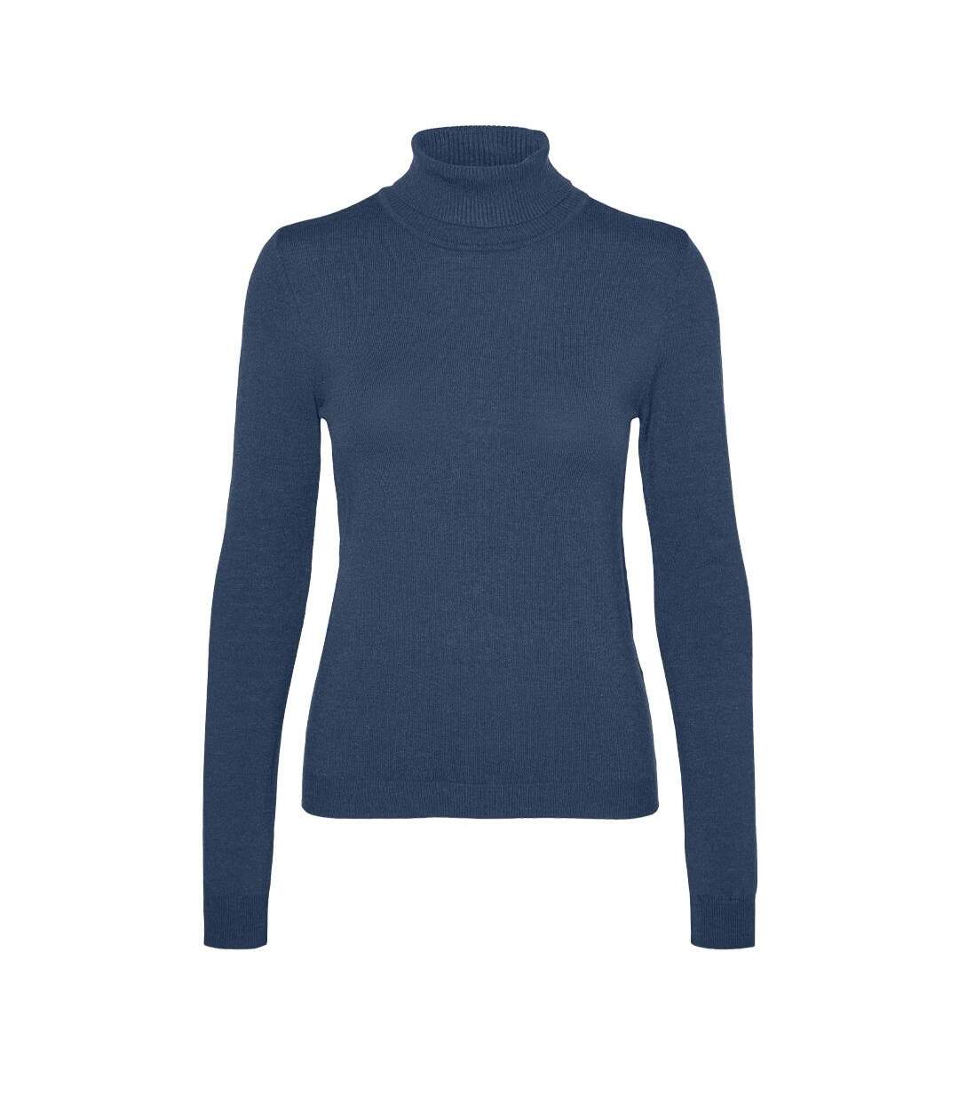 Pull bleu femme vero moda happiness 95-1