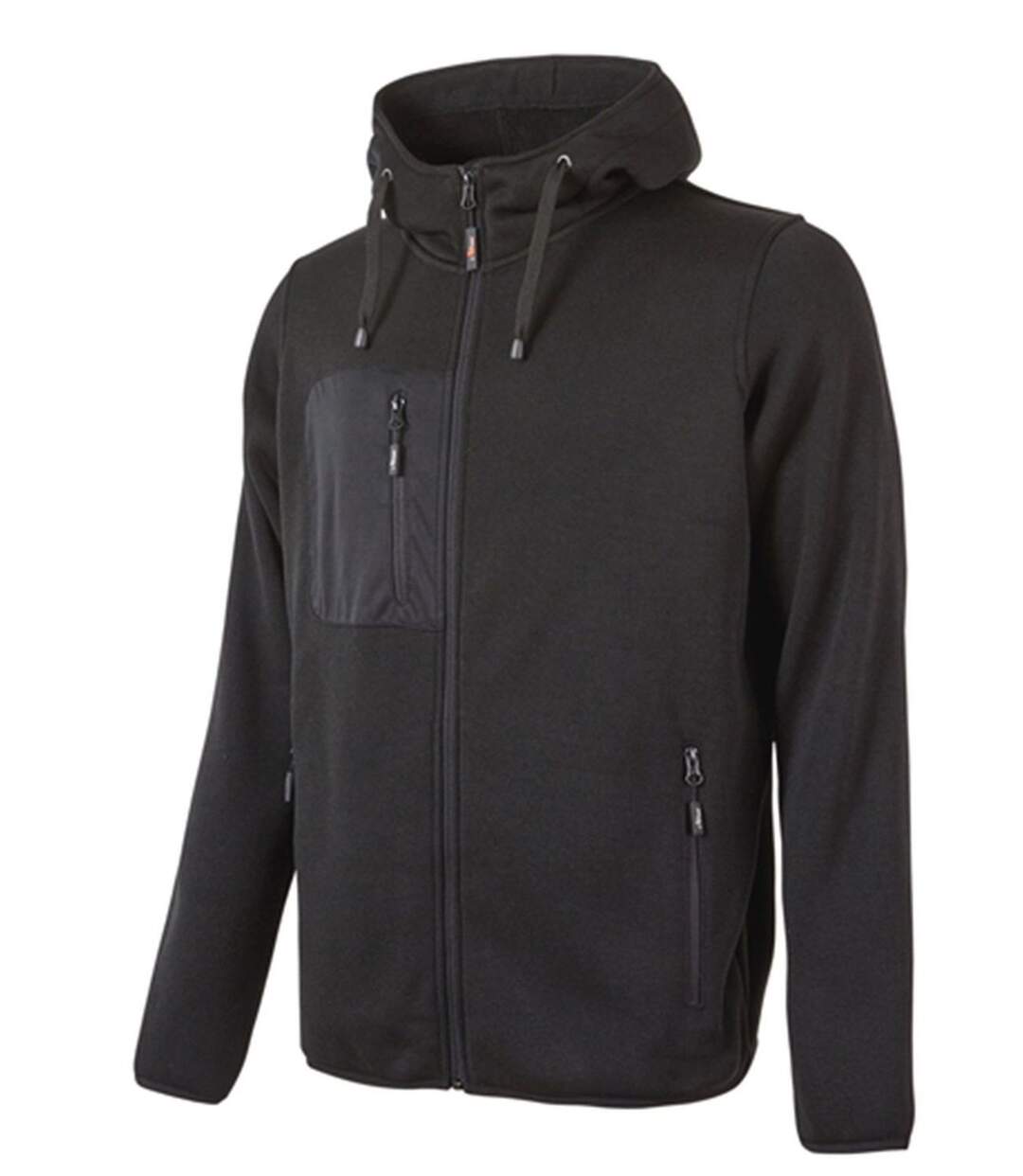 Gilet sweat de travail zippé - Homme - UPEY174 - noir