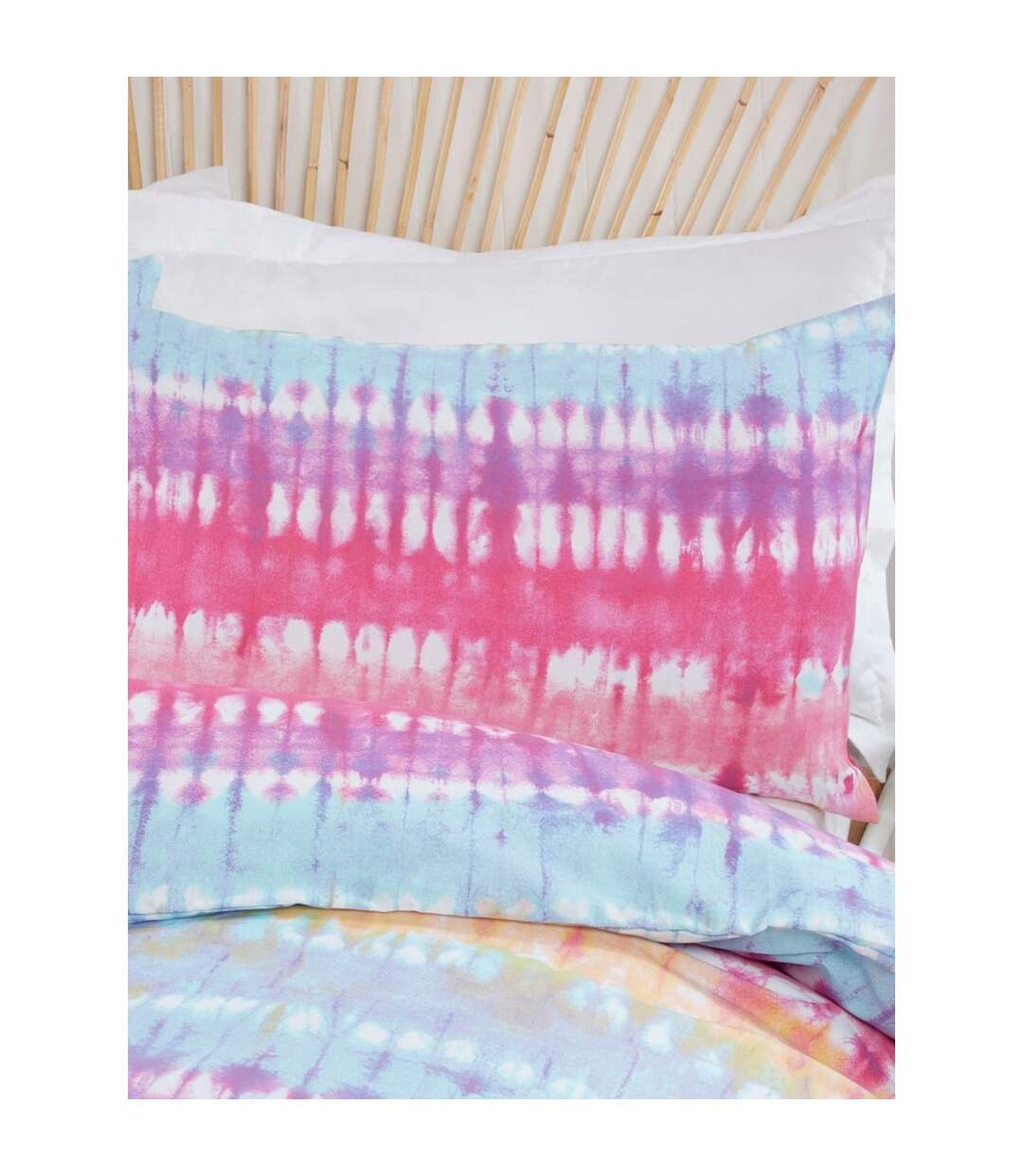 Tie dye duvet cover set blue/pink/yellow Rapport-2