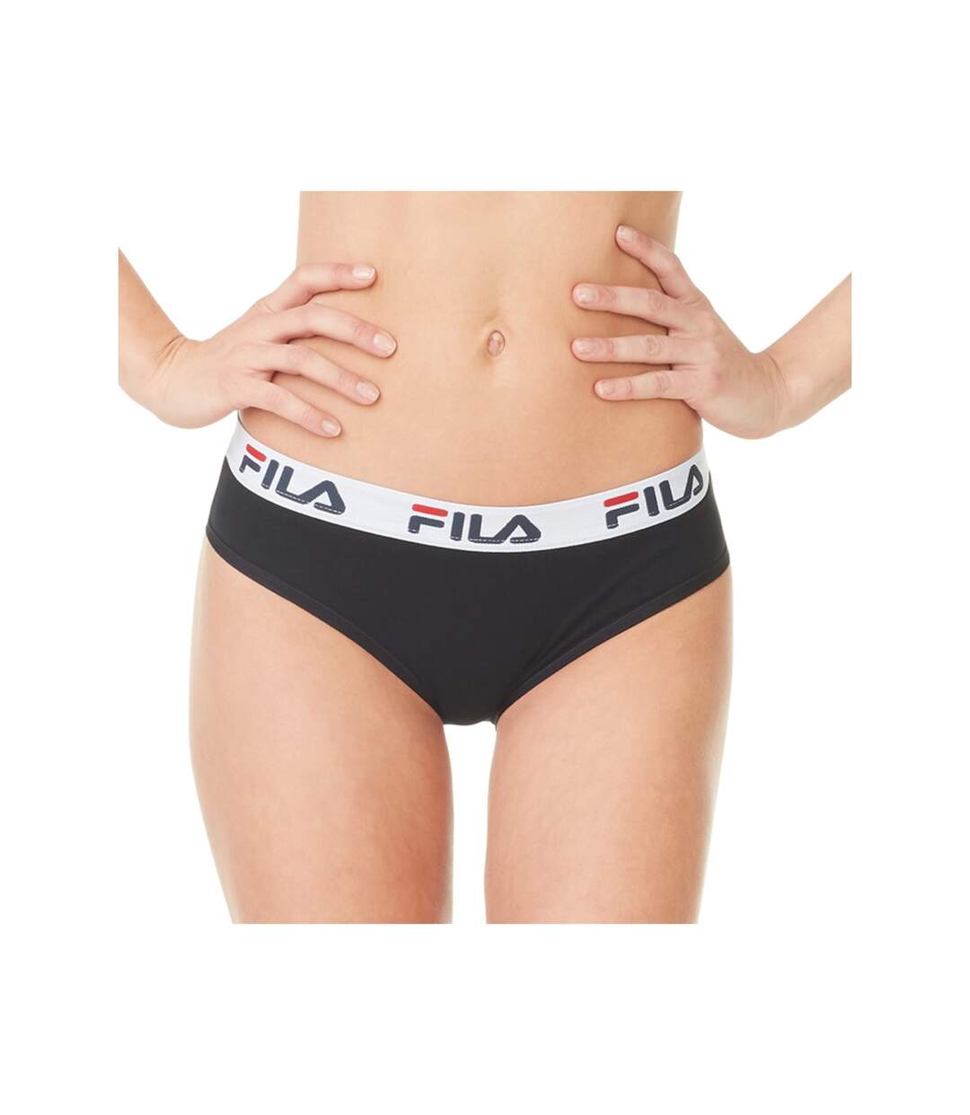 Lot de 3 Culottes coton femme Fila 6043 Noir Navy et Blanc Fila-3