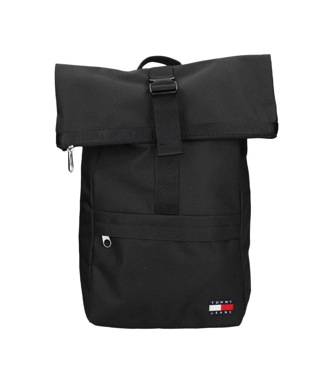 Sac à dos noir homme tommy hilfiger rollto-1