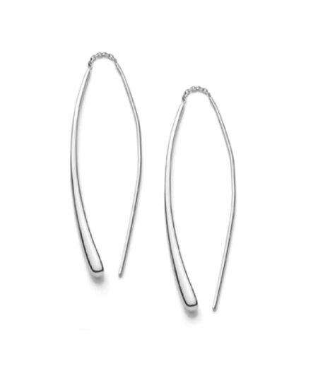 Boucles argenté femme clio blue gouttes longues alix - taille unique