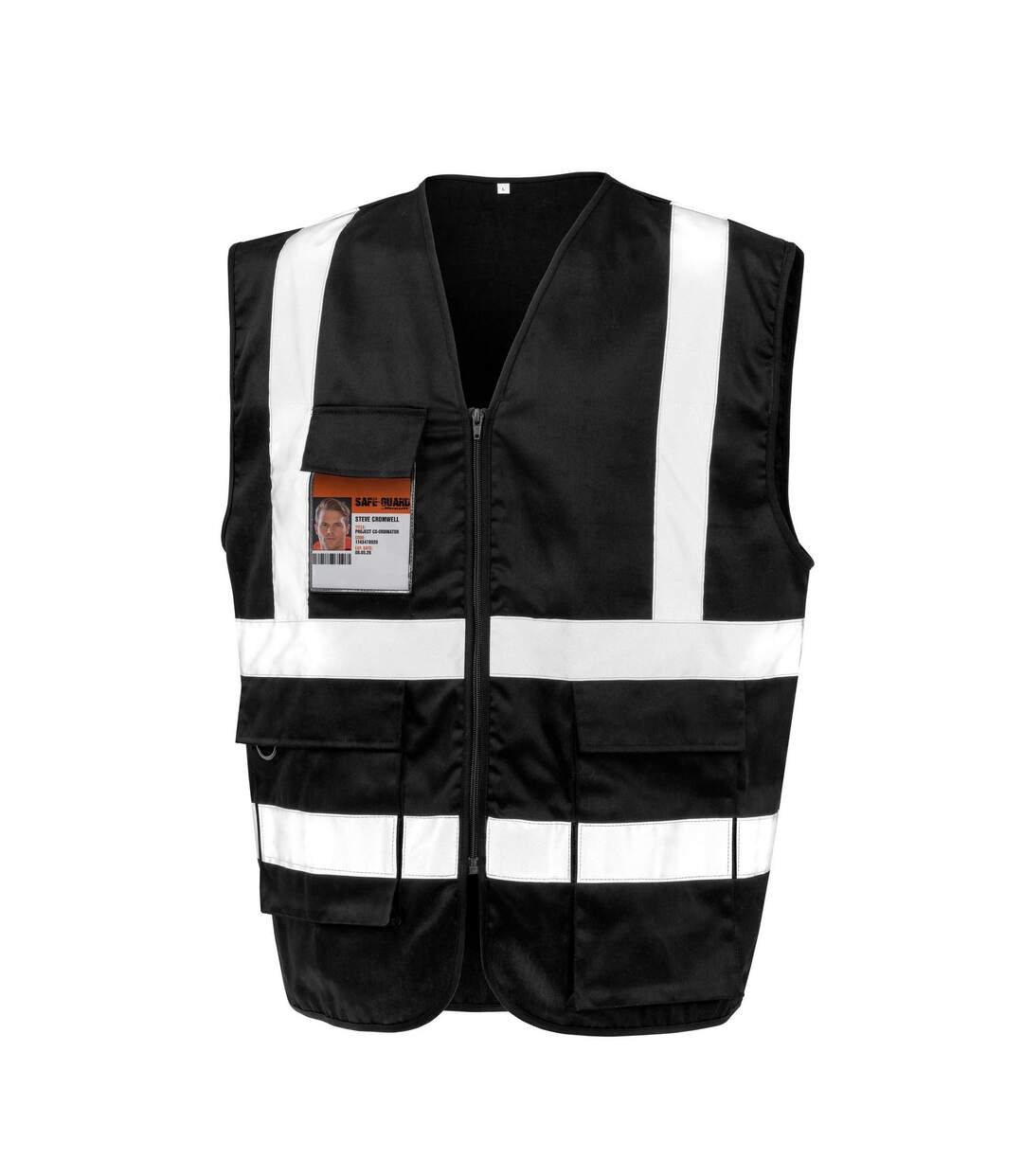 Gilet de sécurité adulte noir SAFE-GUARD by Result