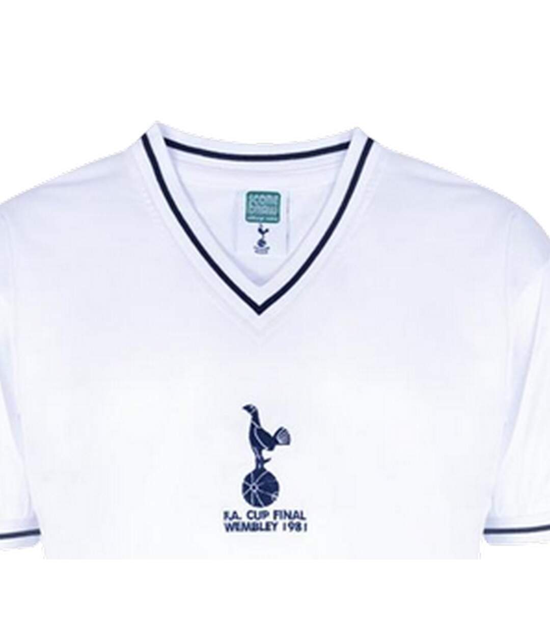 Maillot Domicile Motif/style Tottenham Hotspur Fc Homme Blanc Bleu Score Draw-4