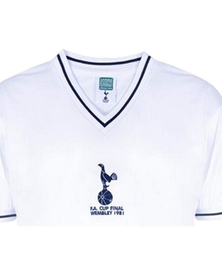 Maillot Domicile Motif/style Tottenham Hotspur Fc Homme Blanc Bleu Score Draw