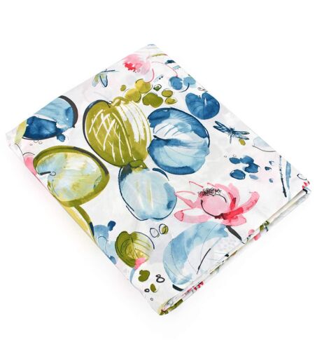 Drap plat percale de coton NENUPHAR