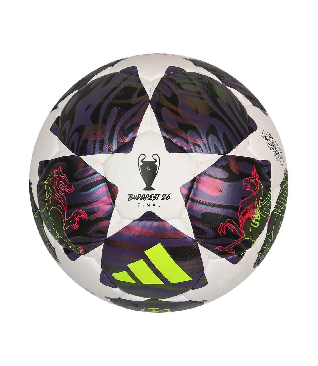 Ballon De Futsal Motif/style Ligue Des Champions De L´uefa Ucl Pro Taille 4 Violet Blanc Adidas-3