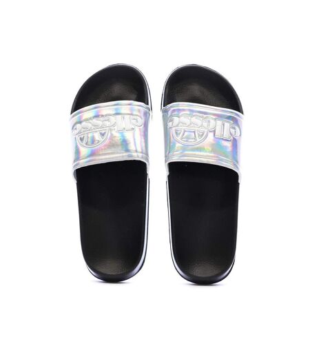 Claquettes argentées femme ellesse demi - 36