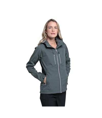 Womens/ladies Helsinki Recycled Soft Shell Jacket Khaki Mountain Warehouse