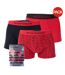 Pack Of 3  Mens Organic Cotton Boxer Shorts  Red Black Emporio Armani-1