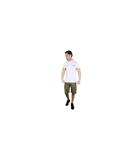 Polo Ss25 Homme Blanc Marron Clair Lambretta