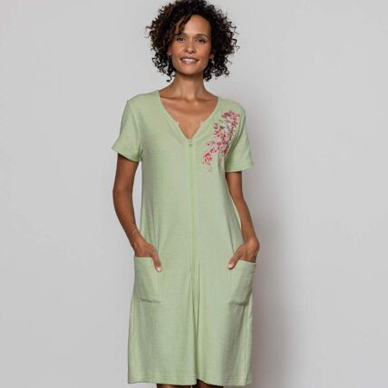 Peignoir zippé