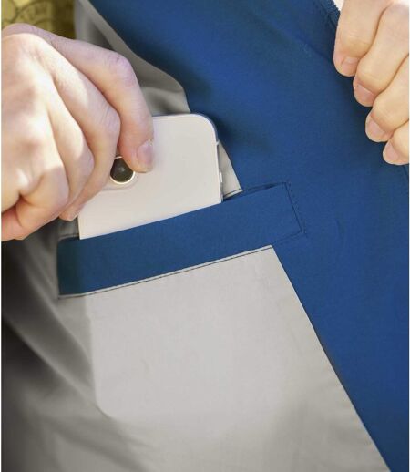 Men's Blue Microfibre Jacket 