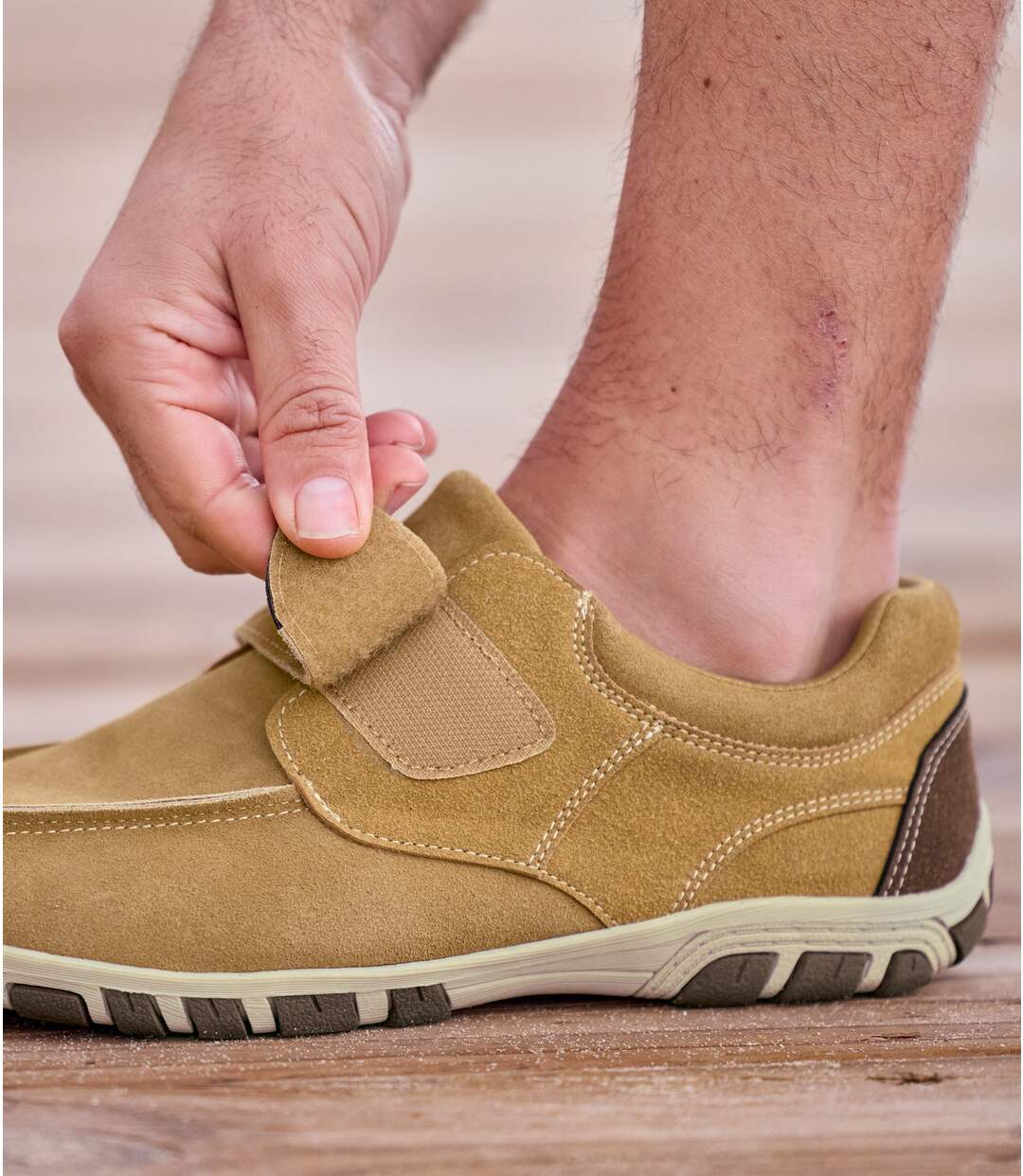 Men's Camel Summer Moccasins