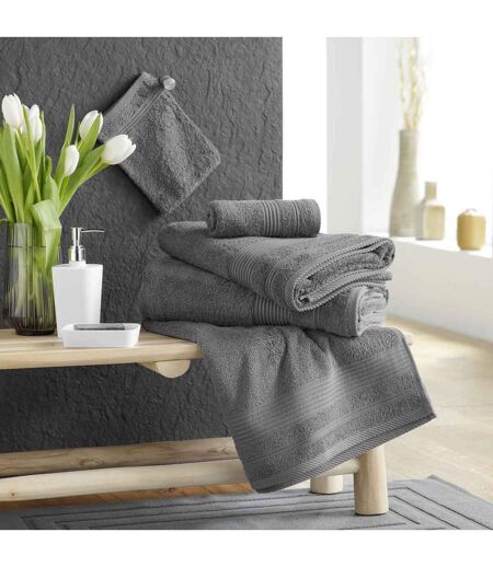 Serviette de Toilette Tendresse 50x90cm Anthracite