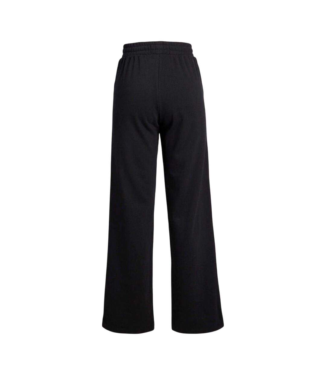 Womens/ladies High Rise Wide Leg Sweatpants Black JJXX-3