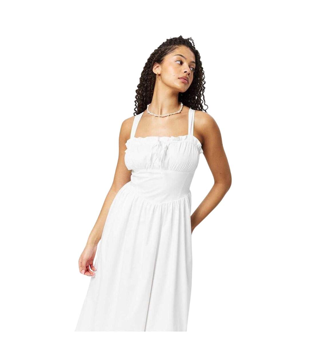 Robe Mi-longue Femme Blanc Jack Wills-4