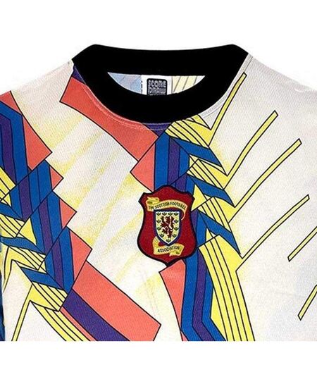 Unisex Adult 1994 Scotland Goalkeeper Kit White Blue Score Draw