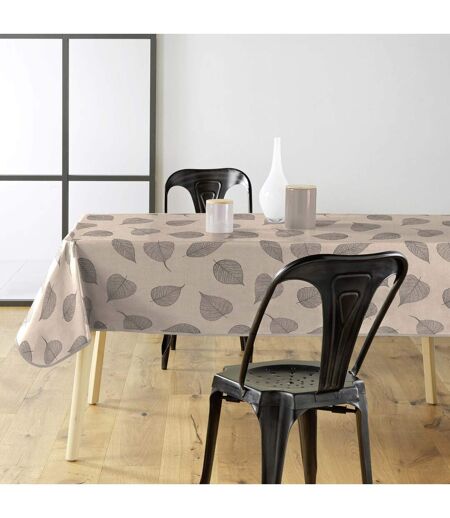 Nappe Toile Cirée Feuillys 140x240cm Beige Lin