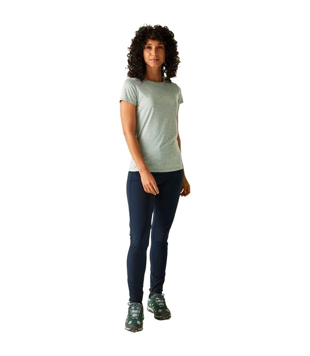 Pantalon De Marche Extensible À Taille Semi-élastiquée Pentre Femme Bleu Marine Regatta-1