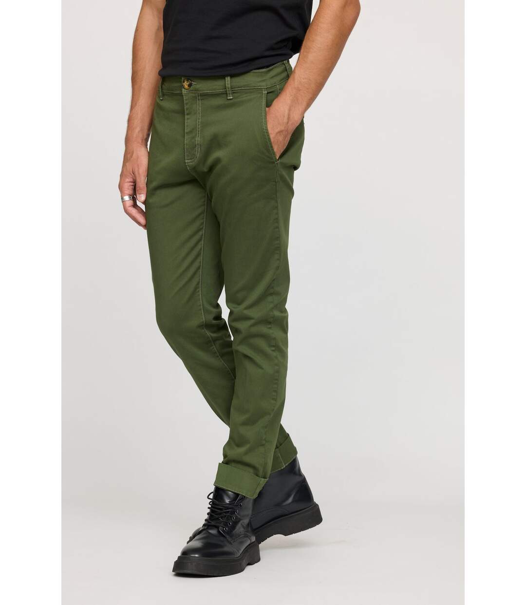 Pantalon Chino Straight Gery-2