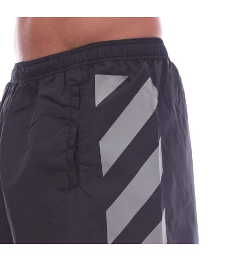 Short de bain diagonal homme noir Off White