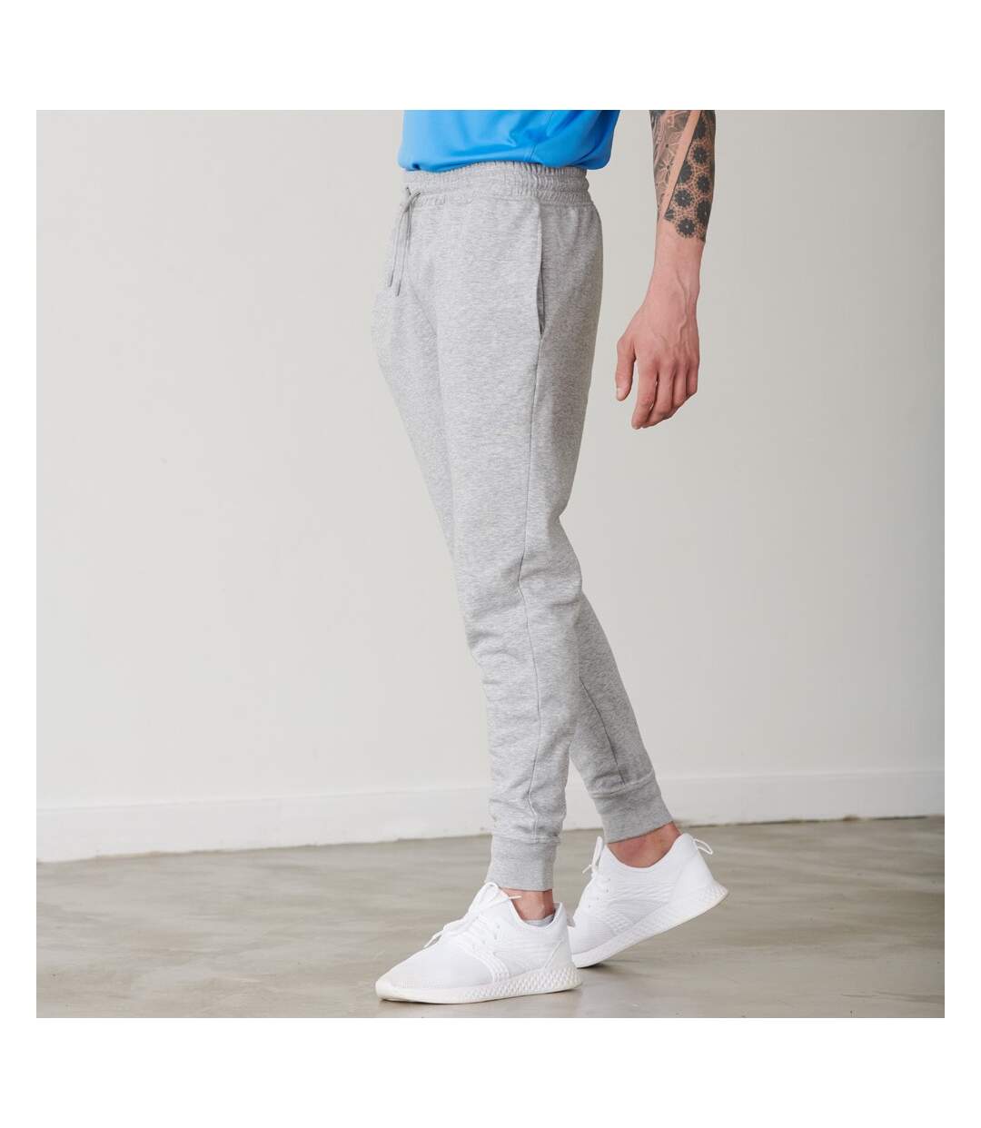 Pantalon de jogging athleisure adulte gris chiné Tombo Tombo