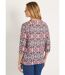 Tunique longue ample boutonnée manches 3/4-2
