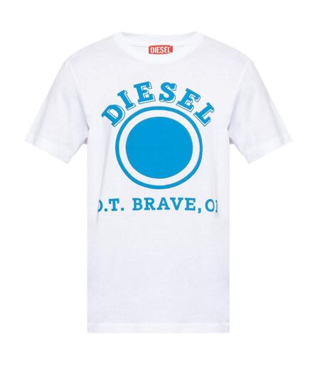 T-shirt Motif/style À Pois Homme Blanc Diesel