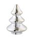 Statuette Déco Design Sapin de Noël 27cm Argent-1