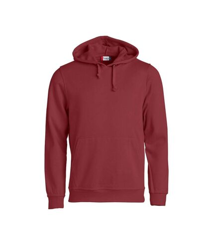 Unisex adult basic hoodie burgundy Clique