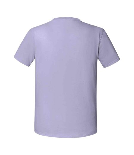 Mens iconic 195 ringspun premium tshirt soft lavender Fruit of the Loom