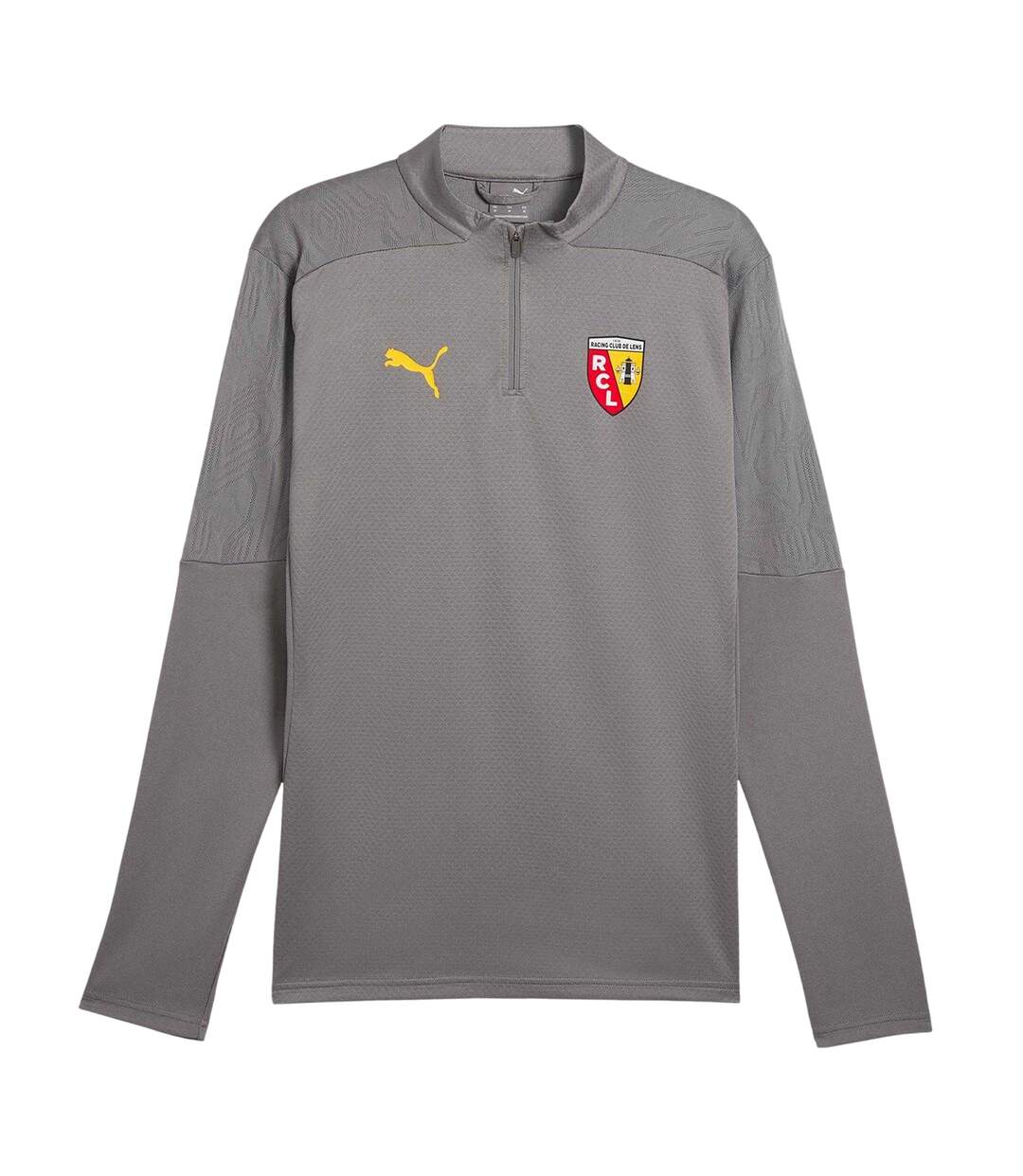 Mens Rc Lens Quarter Zip Training Track Top Grey Puma-1
