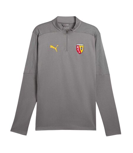 Mens Rc Lens Quarter Zip Training Track Top Grey Puma
