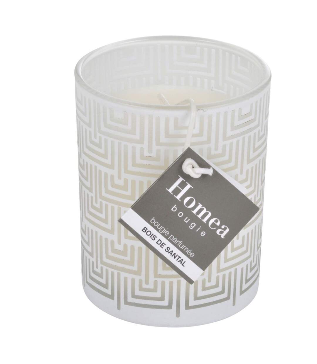 Bougie Parfumée Graphic Ethnic 8cm Blanc-2