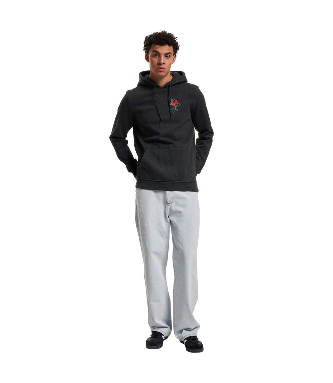 Mens Rose Hoodie Charbon De Bois Mister Tee-1