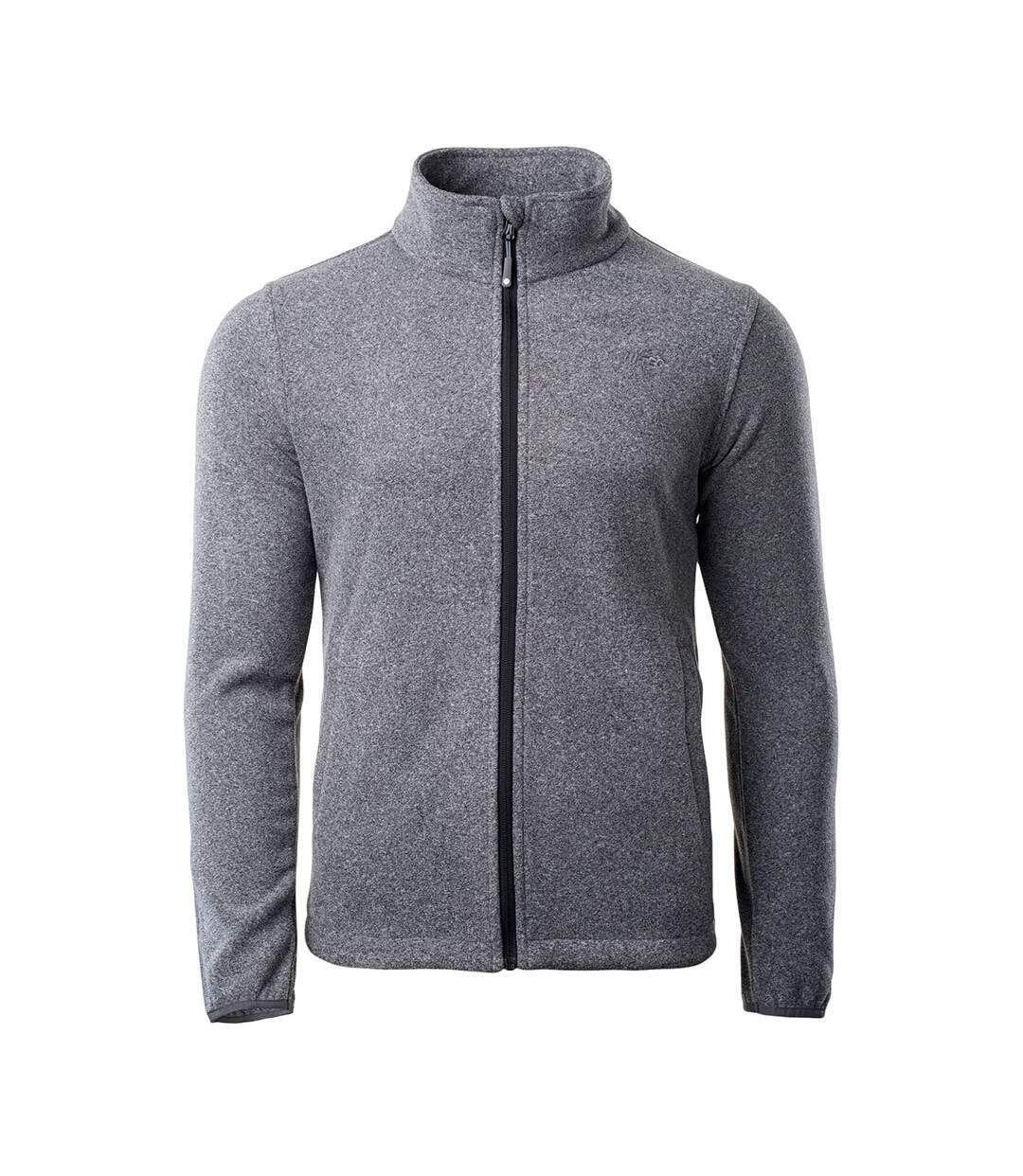 Veste Polaire Motif/style Logo Henis Homme Gris Chiné Hi-Tec-1