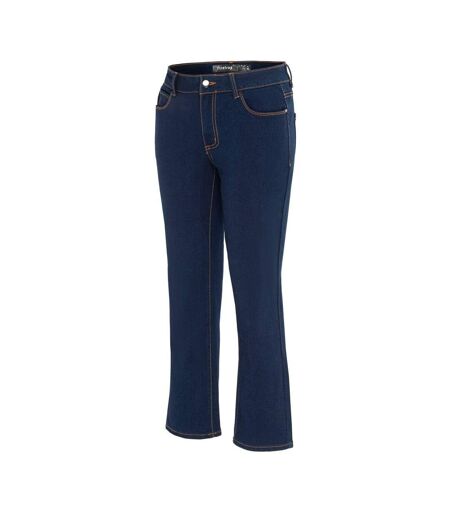 Womens/ladies Plain Slim Jeans Navy Firetrap